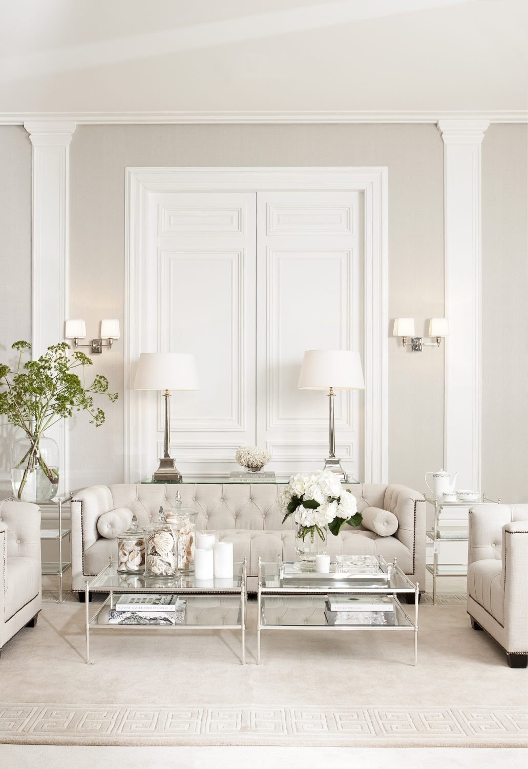 All White Living Room Decor New Color Trends Neutral Decorating Ideas