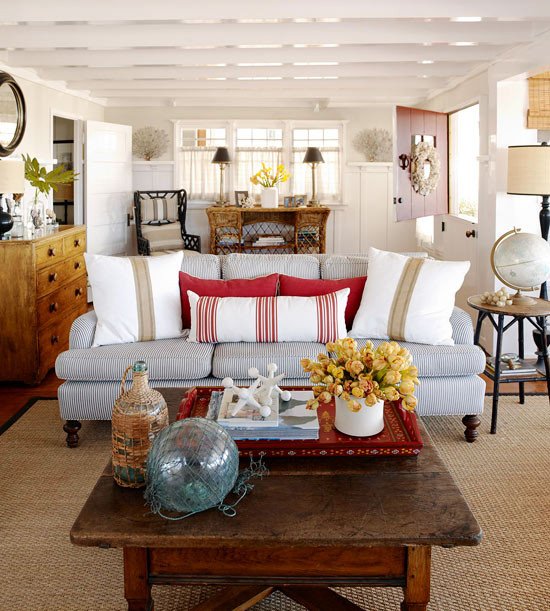 Beach House Living Room Decor Best Of A Beach Cottage that S Black and White and Red All Over