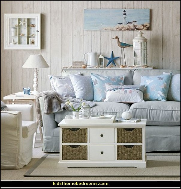 Beach themed Living Room Decor Elegant Decorating theme Bedrooms Maries Manor Seaside