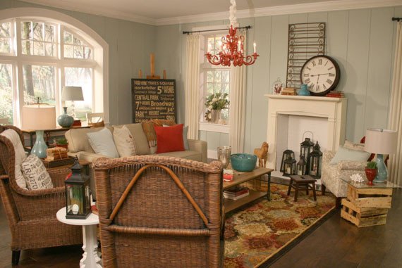 Beach themed Living Room Decor Lovely Remodelaholic