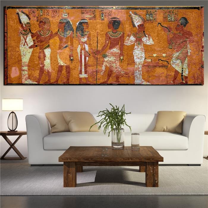 Big Wall Decor Living Room Unique Egyptian Decor Canvas Painting Oil Painting Wall