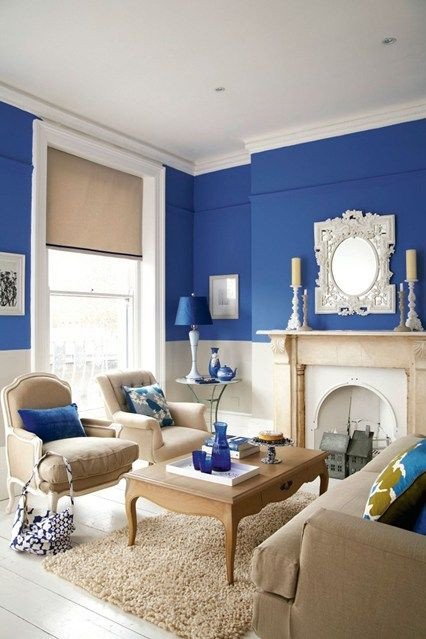 Blue Living Room Decor Ideas Awesome Bright Blue Living Room