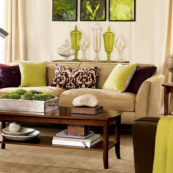 Brown Furniture Living Room Decor Beautiful 28 Green and Brown Decoration Ideas