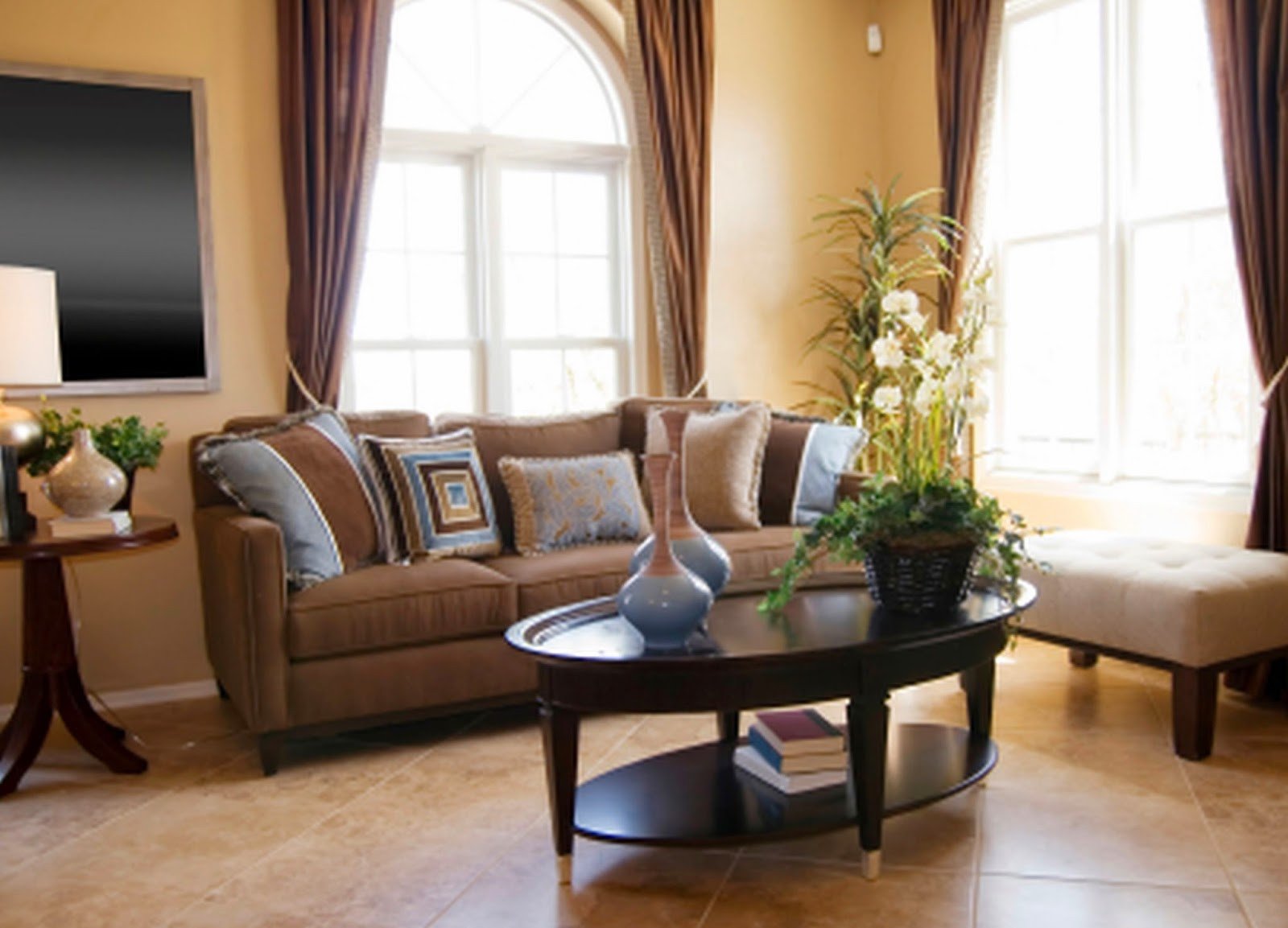 Brown Living Room Decor Ideas New 2 Living Room Decor Ideas Brown Leather sofa
