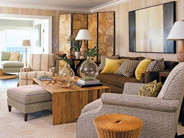 Brown sofa Living Room Decor Beautiful Chocolate Brown sofa Design Ideas