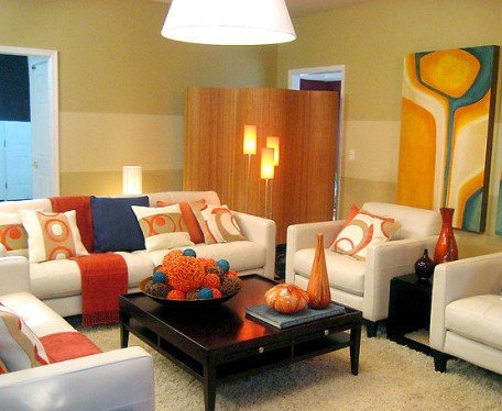 35 New Burnt orange Living Room Decor | Findzhome