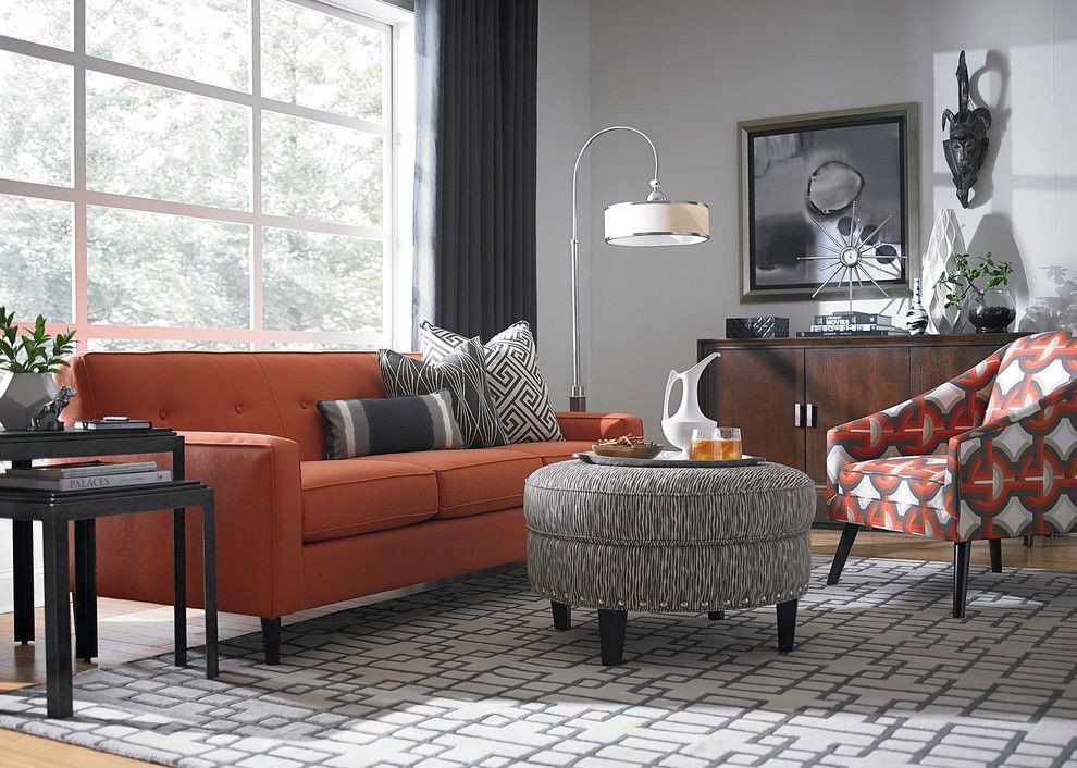 35 New Burnt orange Living Room Decor | Findzhome