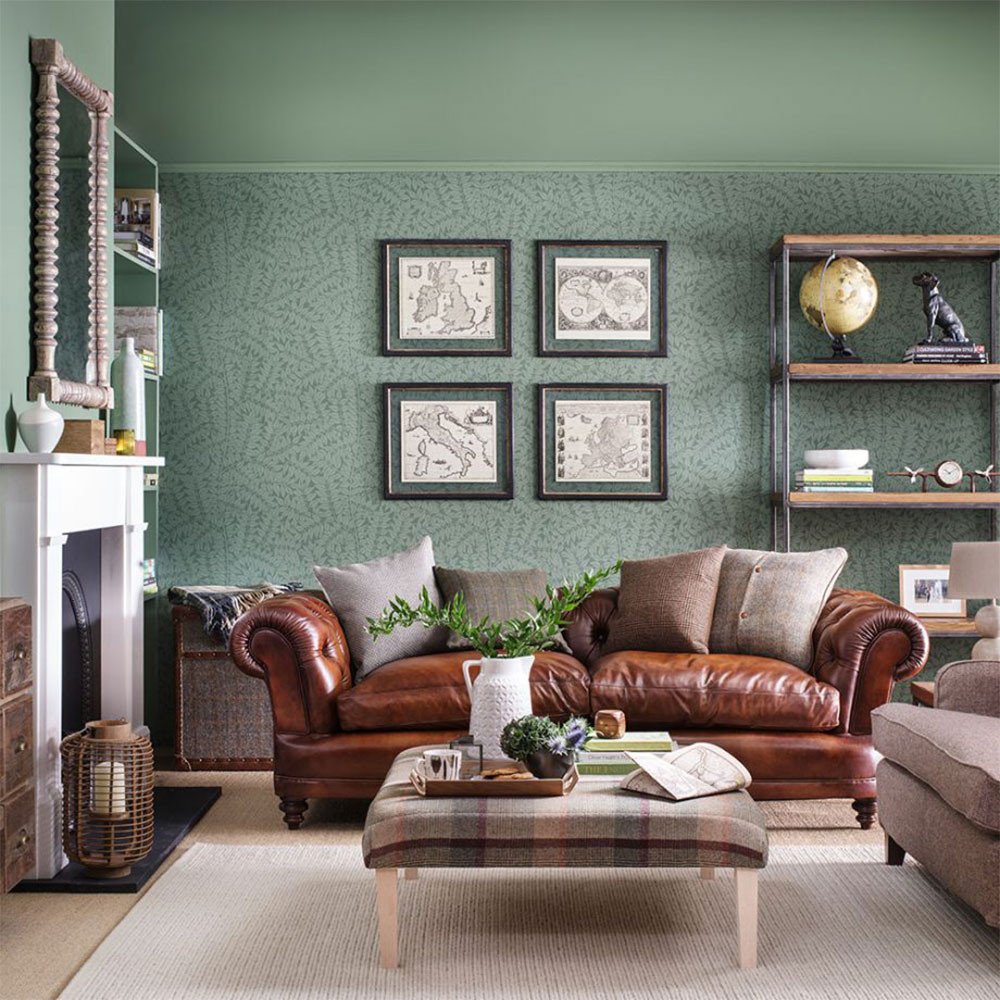 Country themed Living Room Decor Beautiful Green Living Room Ideas for soothing sophisticated Spaces