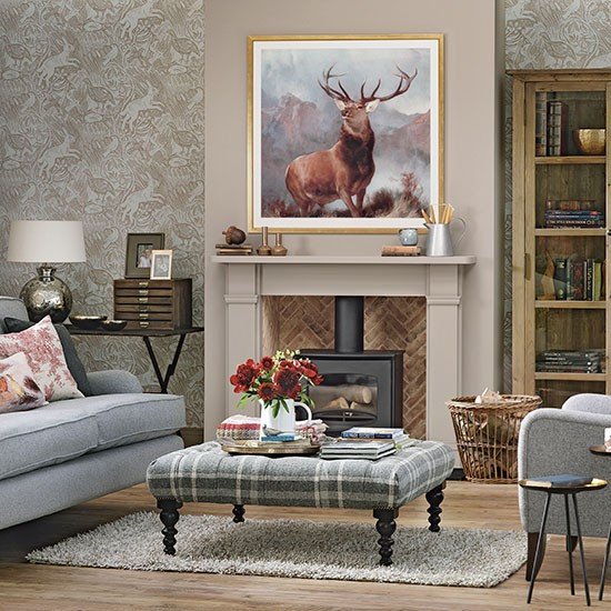 Country themed Living Room Decor Luxury Woodland theme Country Living Room