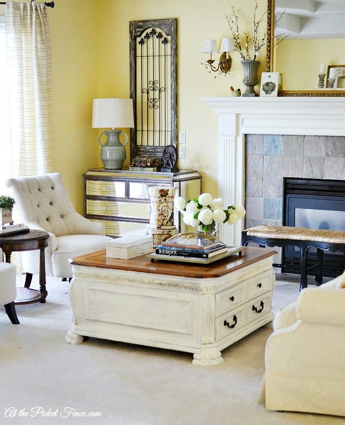 French Country Living Room Decor Best Of Chalky Finish Coffee Table Makeover at the Picket Fence