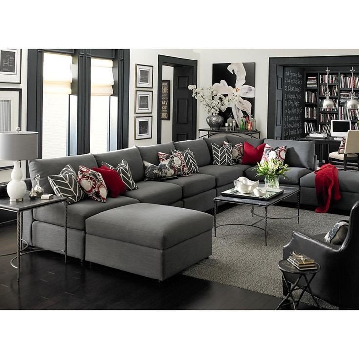 Grey sofa Living Room Decor Awesome Best 25 Gray Sectional sofas Ideas On Pinterest