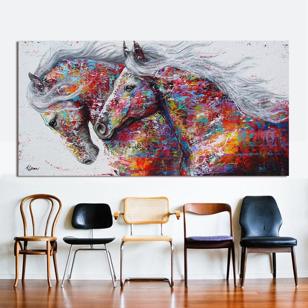 Horse Decor for Living Room Luxury Hdartisan Animal Wall Art for Living Room Home