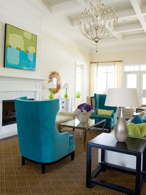 Lime Green Living Room Decor New Turquoise and Lime Green Living Room Design Ideas