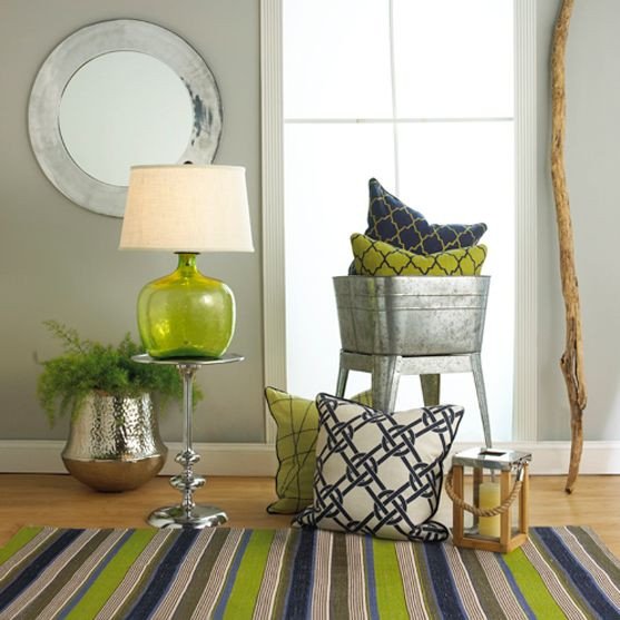 Lime Green Living Room Decor Unique Navy Blue &amp; Lime Green Home Decor