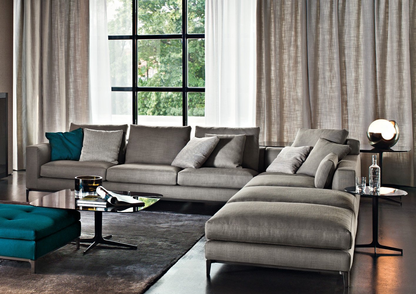 Living Room Decor with Sectional Beautiful Furniture Minotti On Pinterest