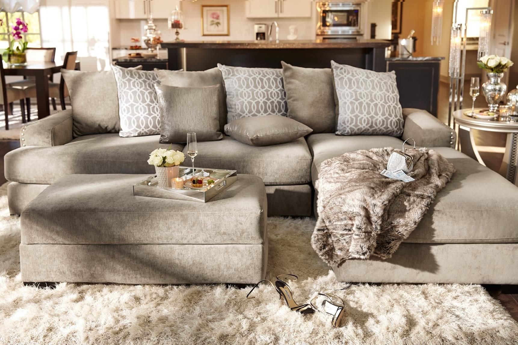 Living Room Decor with Sectional New Stay On Trend with the Uber Glam Tempo Collection with A