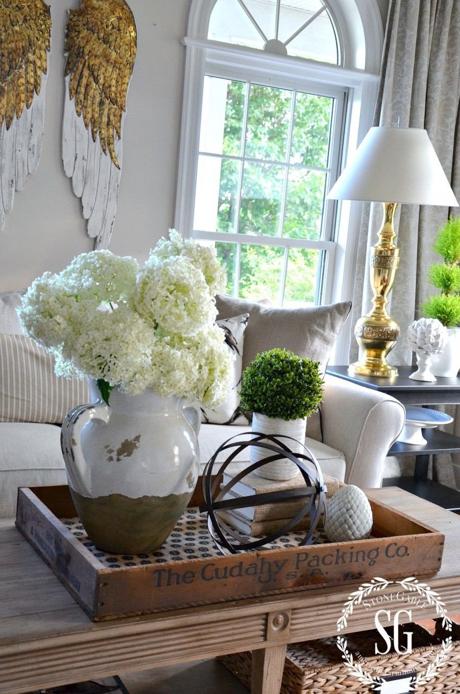 Living Room End Table Decor Elegant Bhome Summer Open House tour Home Decor