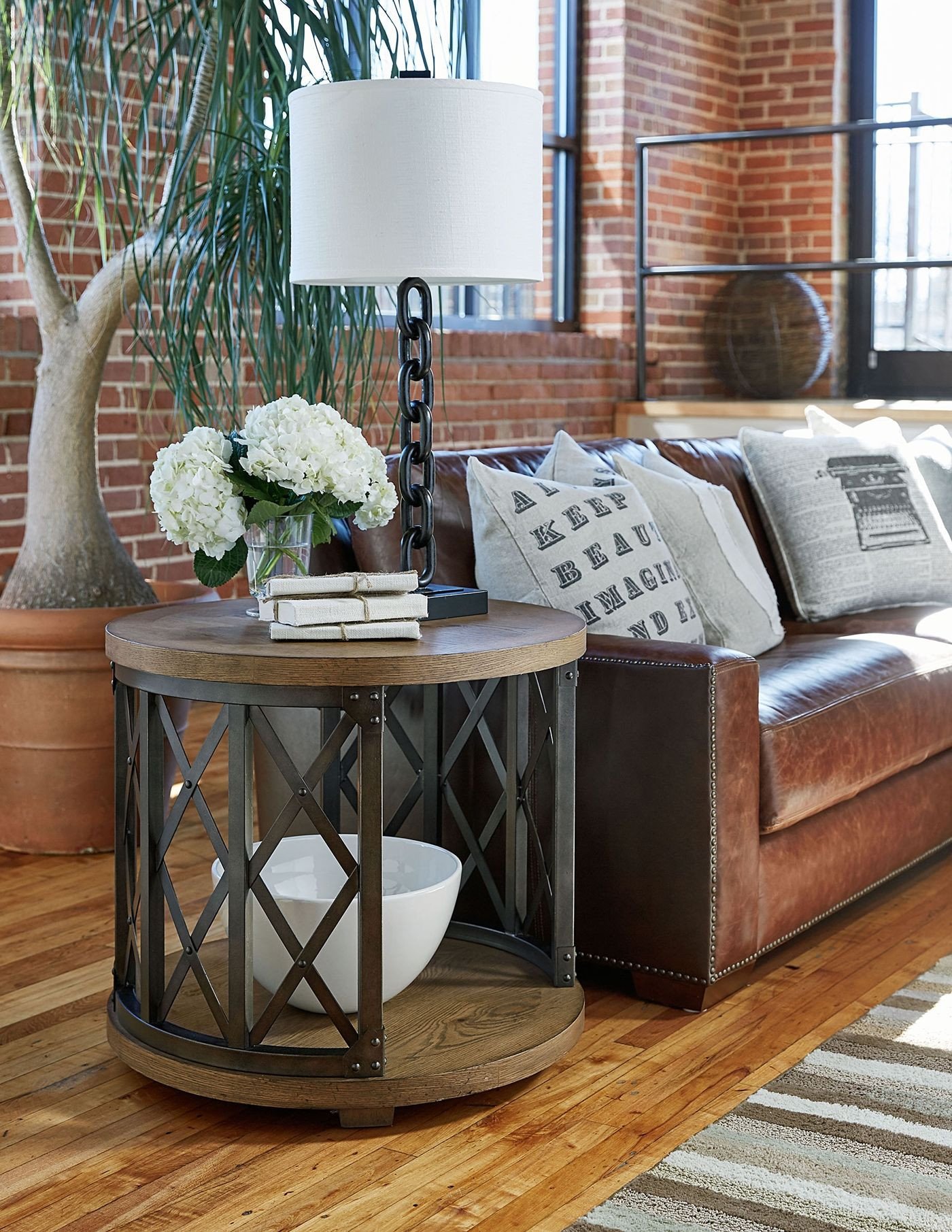 Living Room End Table Decor Elegant Metalworks Round End Table In 2019