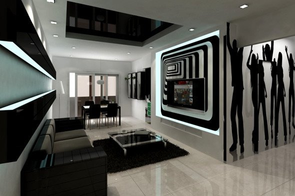 Living Room Ideas Black Awesome 20 Wonderful Black and White Contemporary Living Room Designs