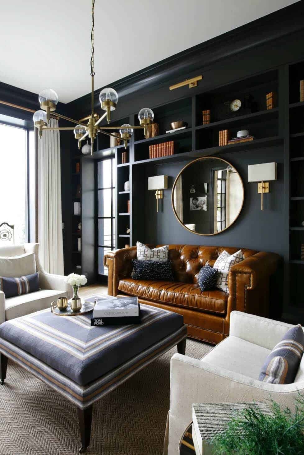 Living Room Ideas Black New 28 Gorgeous Living Rooms with Black Walls that Create Cozy