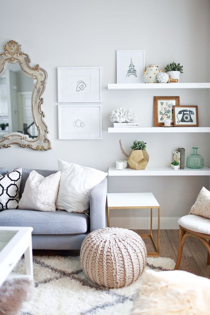 Living Room Ideas Shelves Luxury 10 Ways to Work with Floating White Shelves