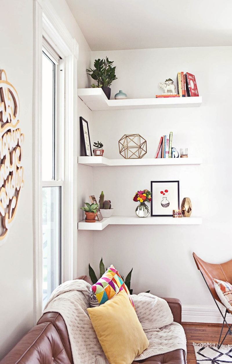 Living Room Ideas Shelves Unique How to Style Decorative Shelves