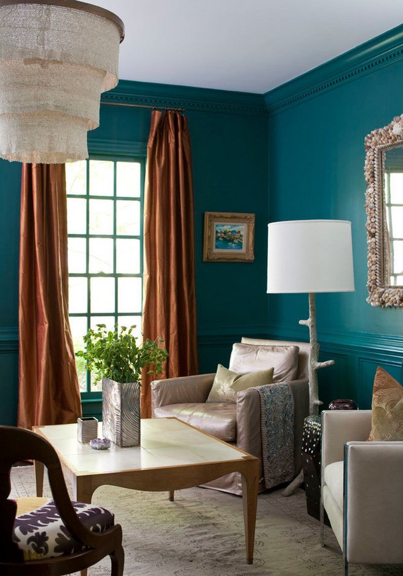 Living Room Ideas Teal Elegant Painting and Design Tips for Dark Room Colors