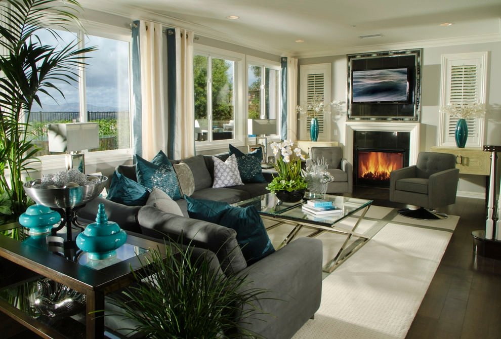 Living Room Ideas Teal Unique 22 Teal Living Room Designs Decorating Ideas