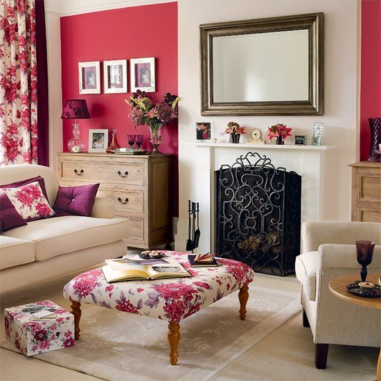 Modern Country Decor Living Room New Berry Accents Living Room