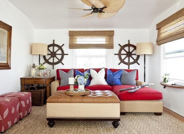 Nautical Decor Ideas Living Room Beautiful Nautical Decor Ideas Enhanced by Vintage Ship Wheels and