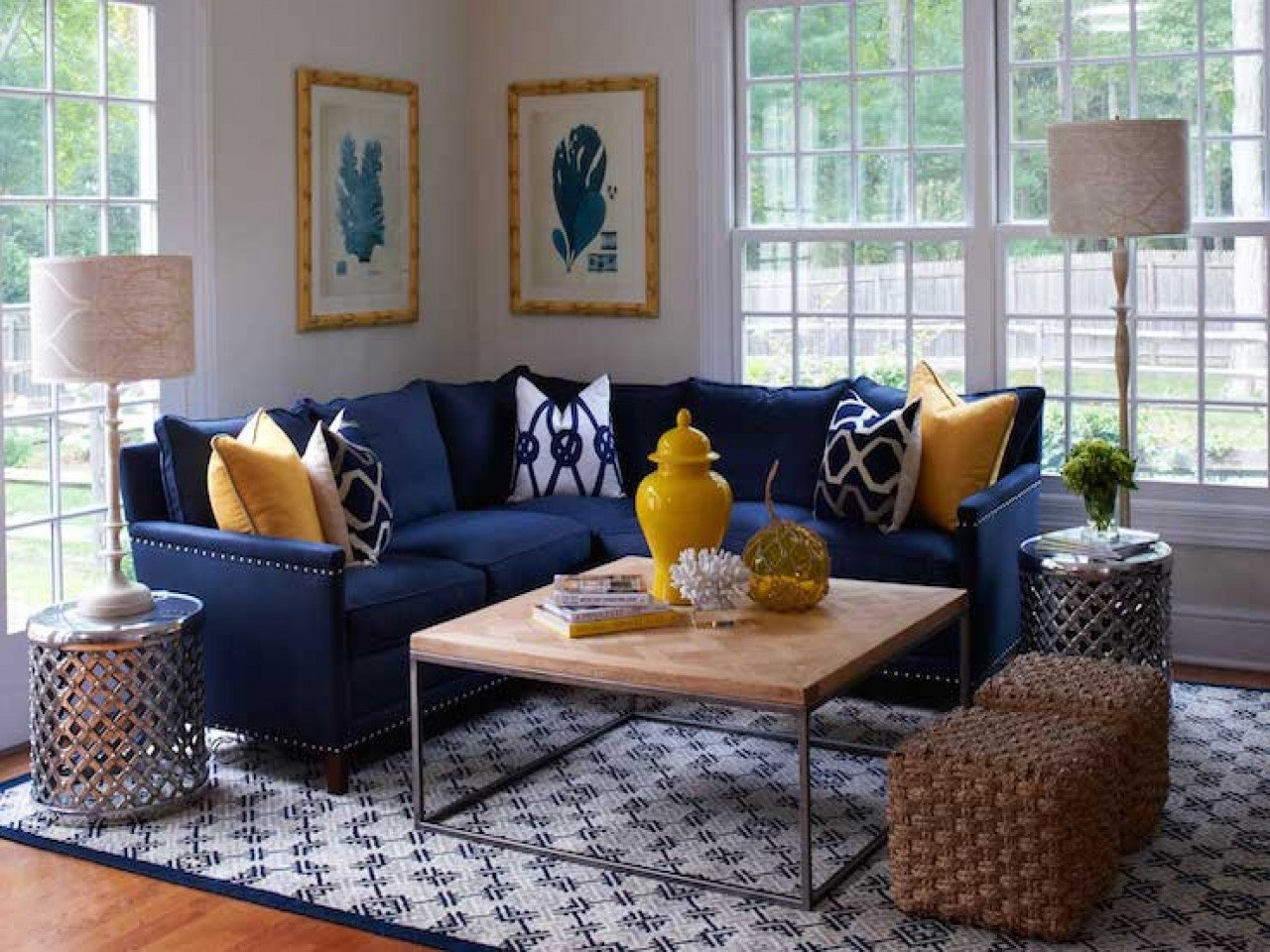 Navy Blue Living Room Decor Elegant Navy Blue Living Room Decorating Ideas