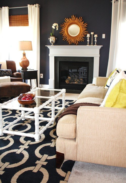 Navy Blue Living Room Decor New Color Crush Navy Blue