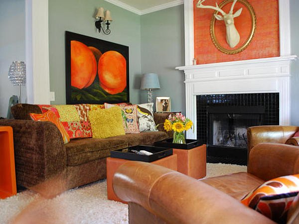 Orange Decor for Living Room New Decorating with orange How to Incorporate A Risky Color