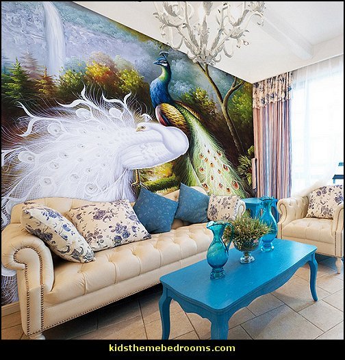 Peacock Decor for Living Room Best Of Decorating theme Bedrooms Maries Manor Peacock theme