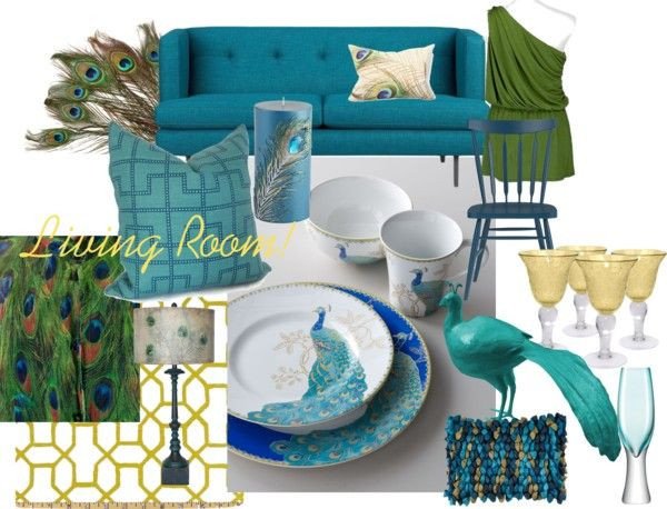 Peacock Decor for Living Room Inspirational &quot;living Room Peacock Decor &quot; by Tiffanyfleminglynn On