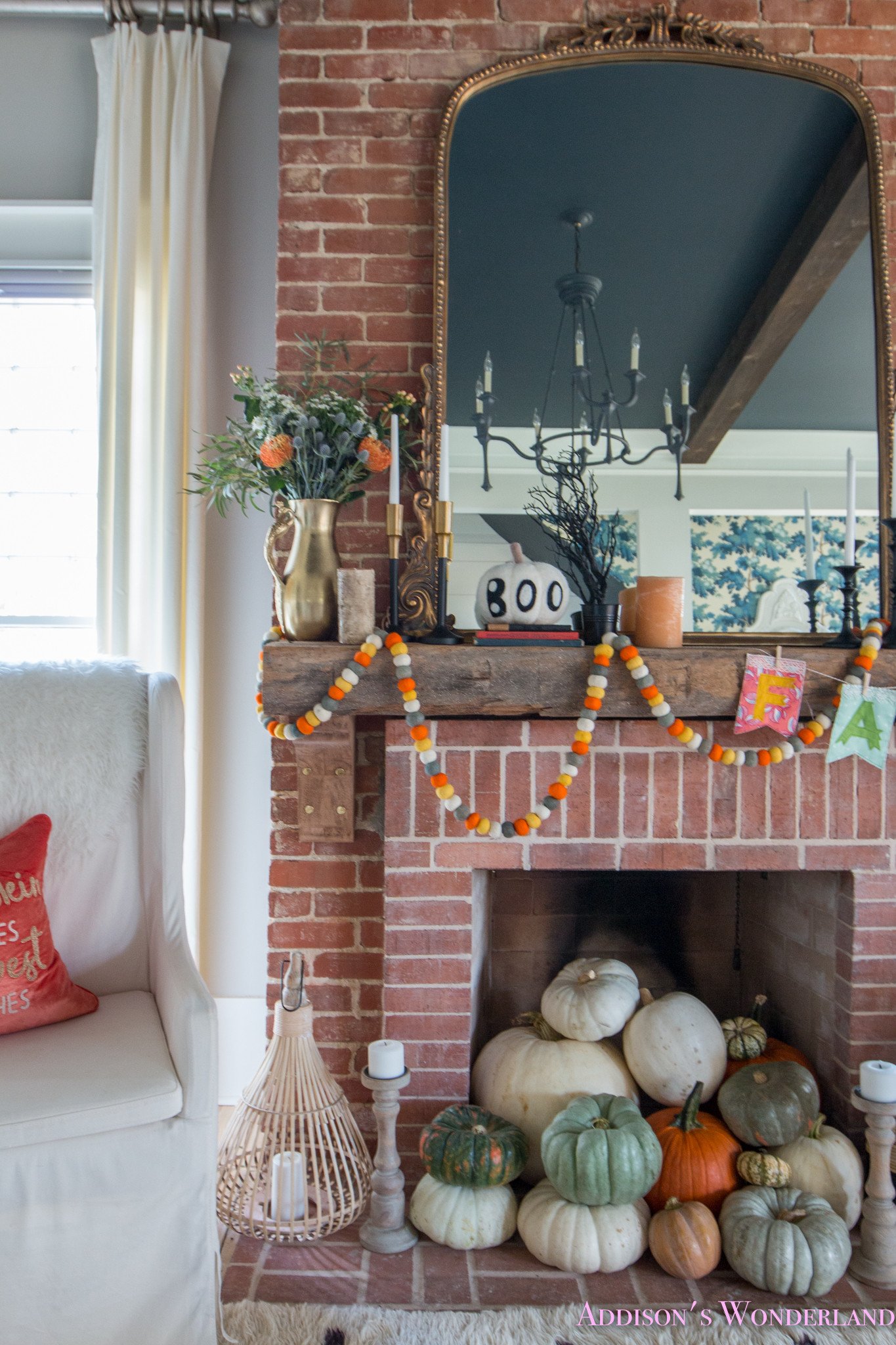 Pictures for Living Room Decor Awesome Our Fall &amp; Halloween Living Room Decor W Mantle Ideas
