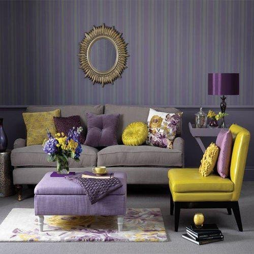 Purple Decor for Living Room Awesome Home Quotes theme Design Purple and Gold Color Bination