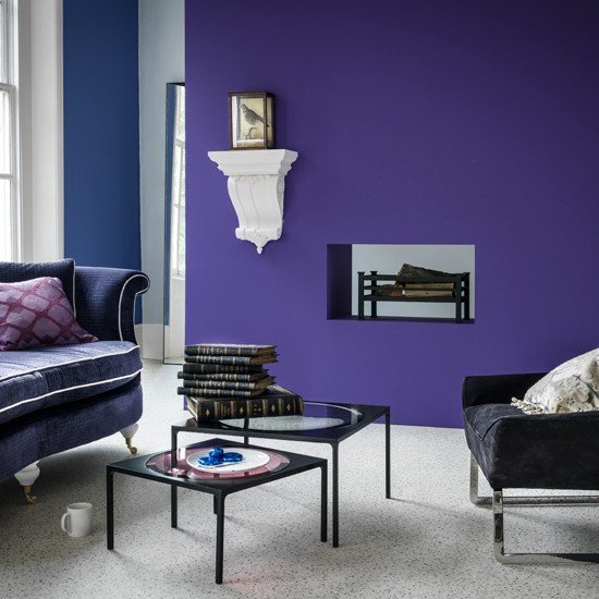 Purple Decor for Living Room Beautiful Purple Modern Living Room