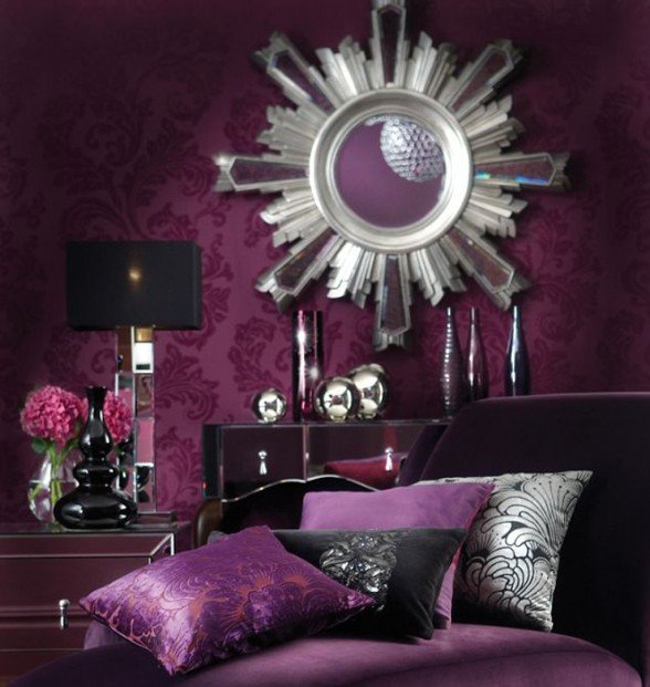 Purple Decor for Living Room Elegant Beauty Houses Purple Interior Designs Living Room