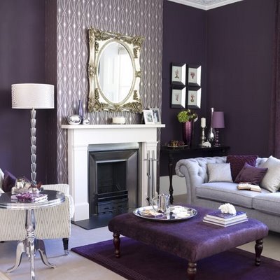 Purple Decor for Living Room Elegant Purple Living Room Design