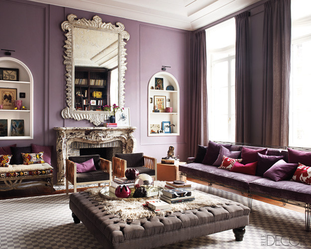 Purple Decor for Living Room Elegant Purple Passion Wednesday Glamorous Living Room Decor by