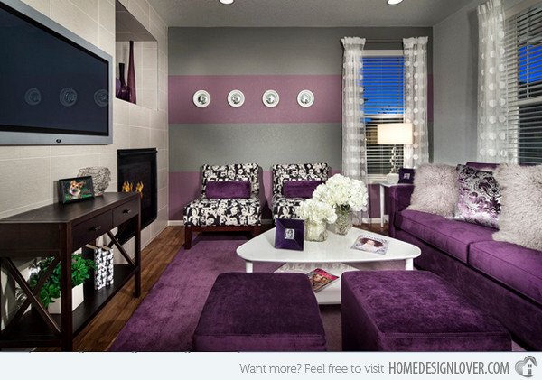 Purple Decor for Living Room Lovely 15 Catchy Living Room Designs with Purple Accent Living