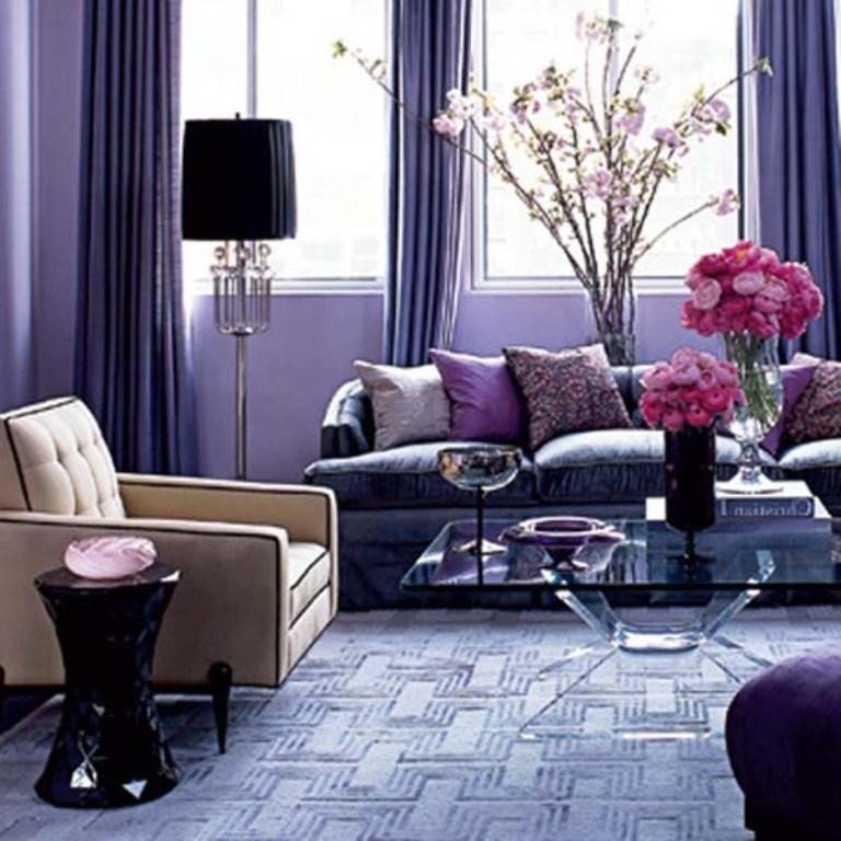 Purple Decor for Living Room New 20 Dazzling Purple Living Room Designs Rilane