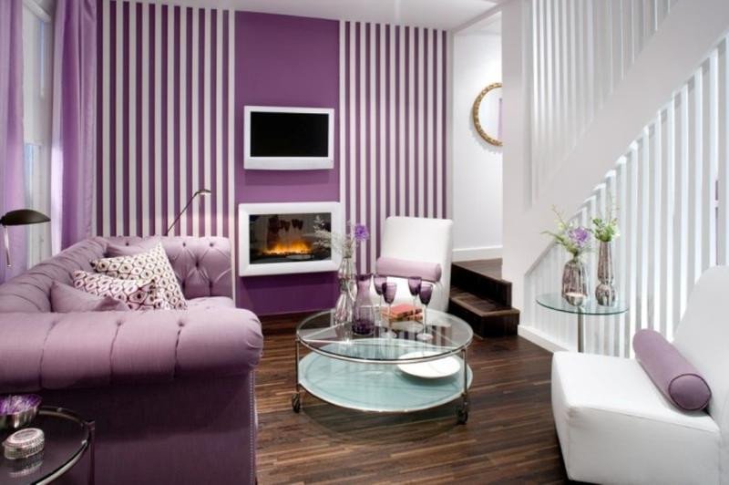 Purple Decor for Living Room Unique 20 Dazzling Purple Living Room Designs Rilane