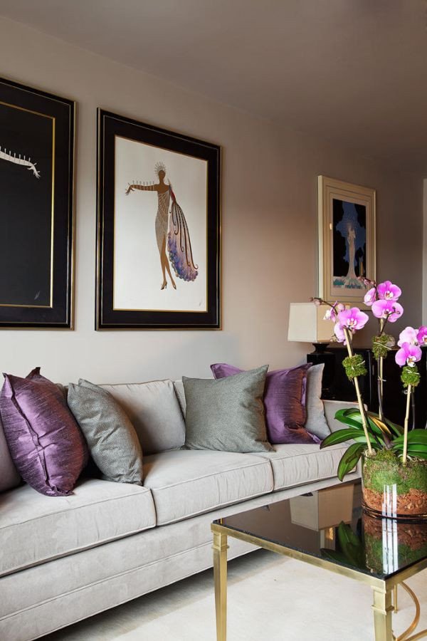 Purple Wall Decor Living Room Awesome How to Use Purple In Stunning Looking Living Rooms