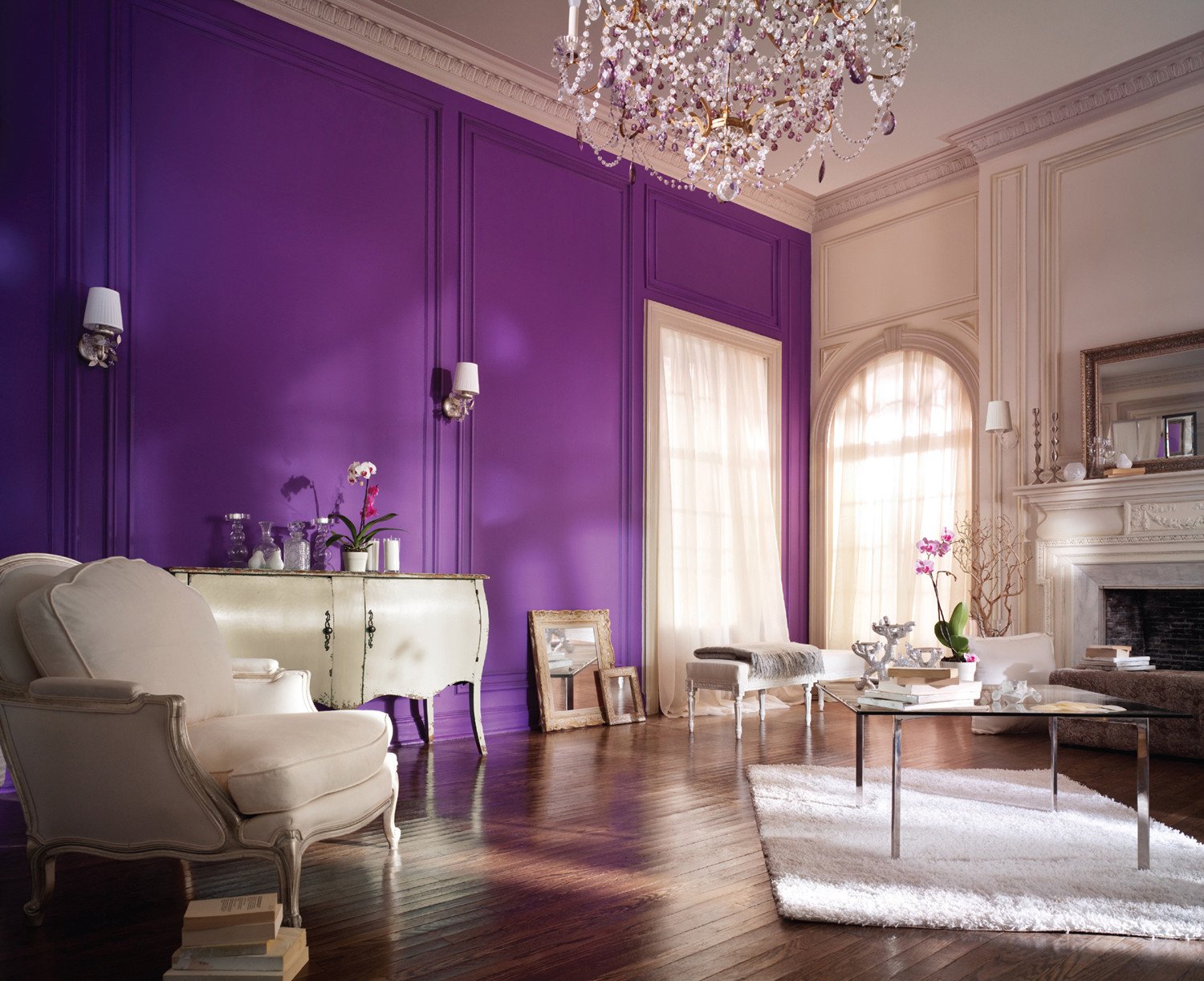 Purple Wall Decor Living Room Inspirational Purple Wall Paint the Variants