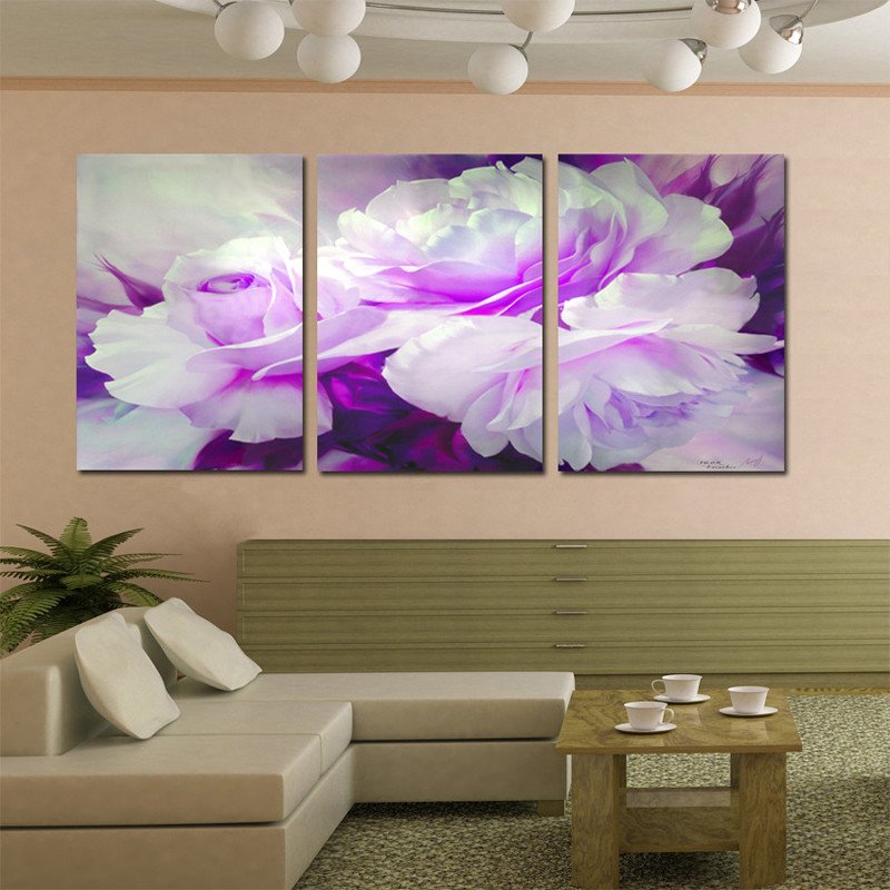 Purple Wall Decor Living Room Lovely Wall Art Home Decor Purple Flower Wall for Living