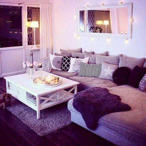 Purple Wall Decor Living Room Unique Purple Living Room Decorating Ideas