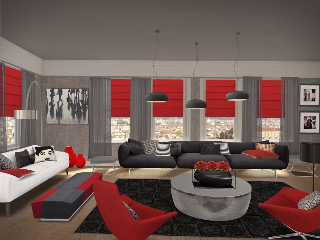 Red Decor for Living Room Best Of Living Rooms Black Red Google Search