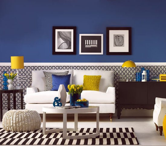 Royal Blue Living Room Decor Fresh Have Fun with Blue and Yellow Rooms